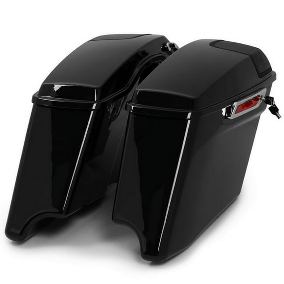 Kojem Extended Saddle Bags For 1993-2013 Harley Tour w/Speaker Lids Lockable