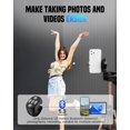 thumbnail image 3 of Fingertip Wireless Bluetooth Remote Control, 2026 Upgraded Scrolling Ring Bluetooth Page Turner for Phone, Camera Shutter Scroller Remote for Short Video Music (White), 3 of 13