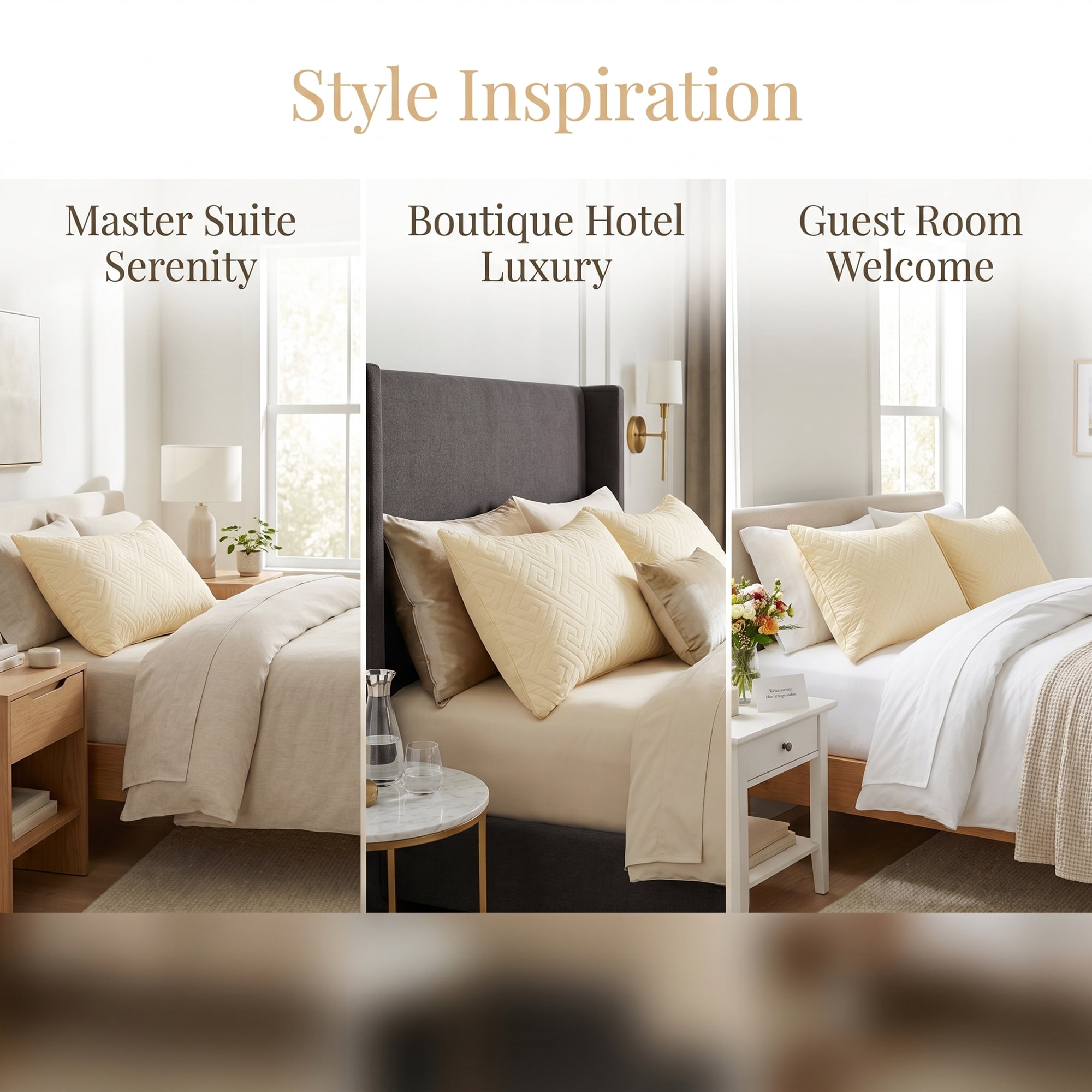 Unique Bargains Breathable Hypoallergenic Polyester Standard-size Pillow Protector Beige