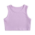 thumbnail image 3 of Xmarks 1/2/3 Pack Girl's Sleeveless Crewneck Cropped Tank Top Workout Dance Tank Vests Top Summer Clothes for Girls 2-9Y, 3 of 5