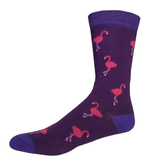 Flamingo One Size Fits Most Crew Socks