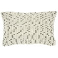 thumbnail image 1 of homeroots home decor 386219 Light Gray Dotted Lumbar Pillow, 1 of 1