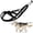 Black, variant on Dog Sledding Harness, Reflective Weight Pulling Harness for Large Dogs, Adjustable Mushing Harness for Canicross, Bikejoring, Skijoring