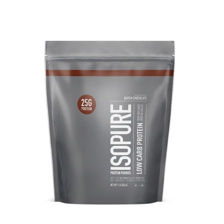 Isopure, Low Carb Protein Powder, Dutch Choclate 1lb Bag