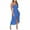 Blue, variant on Ecqkame 2025 Women's Long Formal Dress Sexy Split Sleeveless Off Shoulder Solid Color Dresses Hollow Out Wrap Chest Flowy Dresses Light Blue S