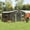 Dark Gray, variant on DTTRA 10 x 12 FT Outdoor Metal Storage Shed, Extra-Large Steel Utility Shed with Lockable Sliding Doors, Windows, Weather-Resistant Garden Tool Shed for Backyard, Patio, Firewood & Bike Storage