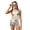 Boho Mandala Flower, variant on Mushroom Butterfly Moon Leaves Print Girls Tankini Swimsuits Two Piece Tummy Control Bathing Suit with Swim Shorts Swimwear with Removable Pads, 14-15 Years