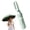 Green, variant on Automatic Compact Folding Umbrella, 10-Rib Windproof Travel Umbrella with Ring Buckle Handle, Reflective Trim & Auto Open Close for Daily Carry