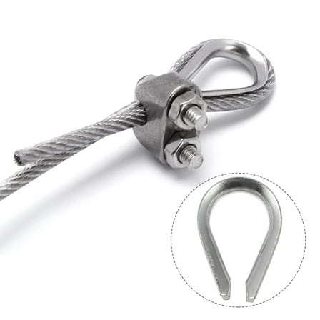 HORIALENCE 20Pcs Cable Grommet Wire Rope Sleeve for Preventing Breakage in Heavy Duty 1.02X0.71X0.20in