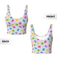 thumbnail image 5 of Lsque Bear And Polka Dot Printed Women'S Sports Bra, Compression, Moisture Wicking, High-Impact Sports Bra For Women,Supportive sports bra-X-Large, 5 of 9