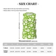 thumbnail image 4 of Sikiie Green White Flowers Basketball Jersey Reversible Men's Mesh Athletic Sports Shirts Training Practice S-4XL4X-Large, 4 of 6
