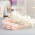 thumbnail image 1 of Baby headband butterfly hair band Chiffon flower lace elastic newborn headbands children girls hair accessories 2 colorsWhite He Qiyong unisex, 1 of 1