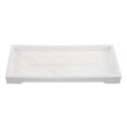 thumbnail image 1 of Bandeja de silicona para tocador de baño: Jabonera de 25 cm con estampado de mármol para encimera. Bandeja multifuncional para perfumes, lociones y artículos de tocador., 1 of 6