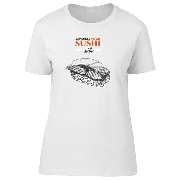Japanese Food Sushi Saba Tee Men's -Image by Shutterstock