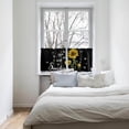 thumbnail image 4 of Sunflowers Tier Curtains 27.5x36inch - 2 Panels Rod Pocket Valance Curtains Half Window Curtain Tiers for Bathroom Kitchen Cabinet Rod Pocket, You are My Sunshine Black, 4 of 5