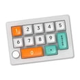 thumbnail image 4 of MERIGLARE Gaming Mini Numeric Keyboard Easy to Install for Home Enhanced Functionality White, 4 of 9