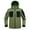 Green, variant on Men's Windbreaker Jacket Zip Front Windbreaker Jacket Fashion Casual Windproof Warm Jacket Long Sleeve Hooded Casual Outwear Black 2XL