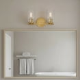 thumbnail image 6 of 85582LCB Lark Leta - 24W 2 LED Small Bath Vanity-9 Inch Tall and 13.75 Inch Wide-Lacquered Brass Finish, 6 of 9
