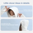 thumbnail image 4 of Mdesiwst Women Sunscreen Coat Zipper Opening Hooded Face Nack Protection Ice Silk Anti-UV Thin Soft Breathable Long Sleeve Color Matching Cycling Camping Jacket, 4 of 7