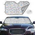 thumbnail image 2 of Balery Orchids Flowers Print Car Windshield Sun Shade,Windshield Sunshade for Car Pickup Truck SUV Accessories-, 2 of 7