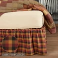 thumbnail image 5 of VHC Brands Primitive Heritage Farms Bed Skirt, Twin, Deep Burgundy Red, 5 of 7