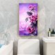 thumbnail image 3 of Cuadros Decorativos Pintura de diamante redondo completo de 18.0 x 34.0 in imagen de diamantes de imitación de flores rosadas y moradas Tmvgtek embutido en tela, 3 of 9
