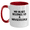White/Red, variant on Housekeeper Gifts for Him Her Friends Coworkers Family, Funny Quote My Heart Belongs To A Housekeeper, Two Tone Coffee Mug, Birthday Unique Gifts