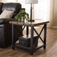 thumbnail image 6 of Bowery Hill 24" Square Metal End Table in Antiqued Black/Brown, 6 of 6