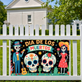 thumbnail image 6 of Skeleton Decoration Day of the Dead Skull Design RIP Tombstone Halloween for Party Decoration Indoor Event Celebration, 6 of 8