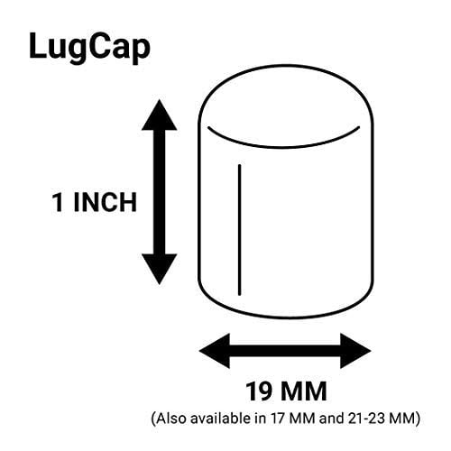 AutoMotivated Aftermarket ColorLugs Vinyl Lug Nut Cover | Wheel Lug Nut Cap | Fits 19 mm | Includes Deluxe Extractor | Black (Pack of 25)