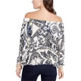 thumbnail image 2 of Rachel Roy Blouse en Tricot Imprimé pour Femmes, Blanc Cassé, Grand, 2 of 2