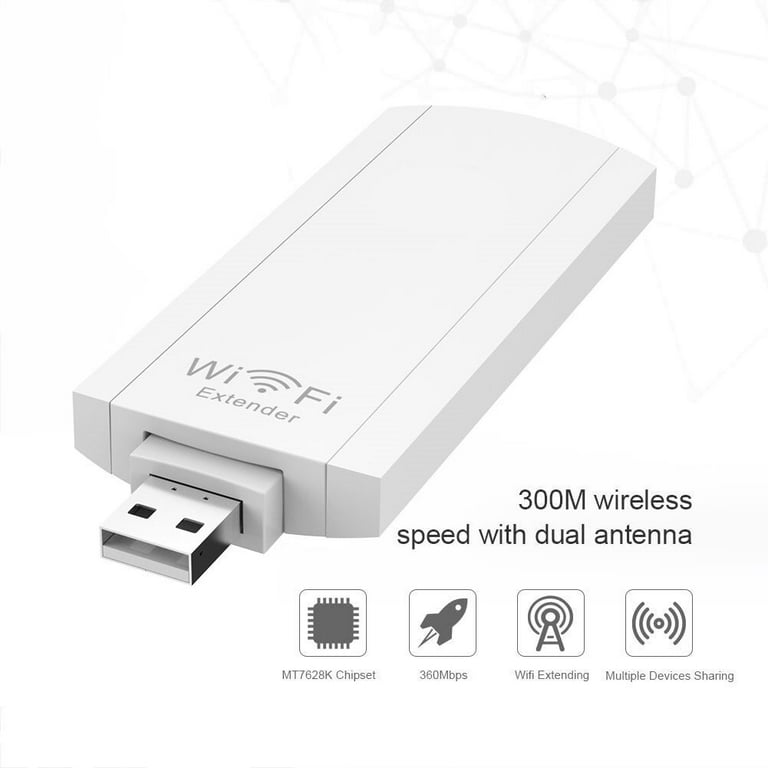 USB WiFi Repeater, PIX-LINK Wired/Wireless Signal Amplifier Smart TV/Network Adapter, Multi-Functional AP Booster - Walmart.com