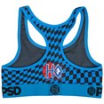 thumbnail image 2 of Harley Quinn Checkers Microfiber Blend PSD Sports Bra-XLarge, 2 of 2
