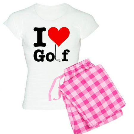 

CafePress - I Heart Golf - Women s Light Pajamas