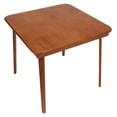 thumbnail image 6 of STAKMORE Straight Edge 32" Square Folding Card Table, Cherry Finish, 6 of 9