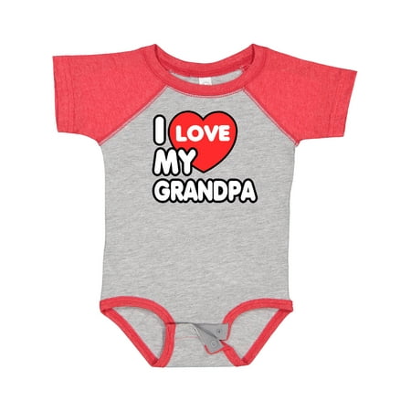 

Inktastic I Love My Grandpa Boys or Girls Baby Bodysuit