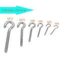 thumbnail image 4 of High Hardness Stainless Steel Ring Screw, Durable Design Ensures Wide Range Of Applications For Both Home And Industry, Silver, 10Pcs, 4 of 5