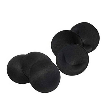 

3 Pairs Bra Pads Pushup Superior Sponge Bra Cup Insert Pad Push Up 90L (Black)