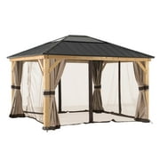 Sunjoy Universal Curtains and Mosquito Netting for 12 ft.  14 ft. Wood Gazebos