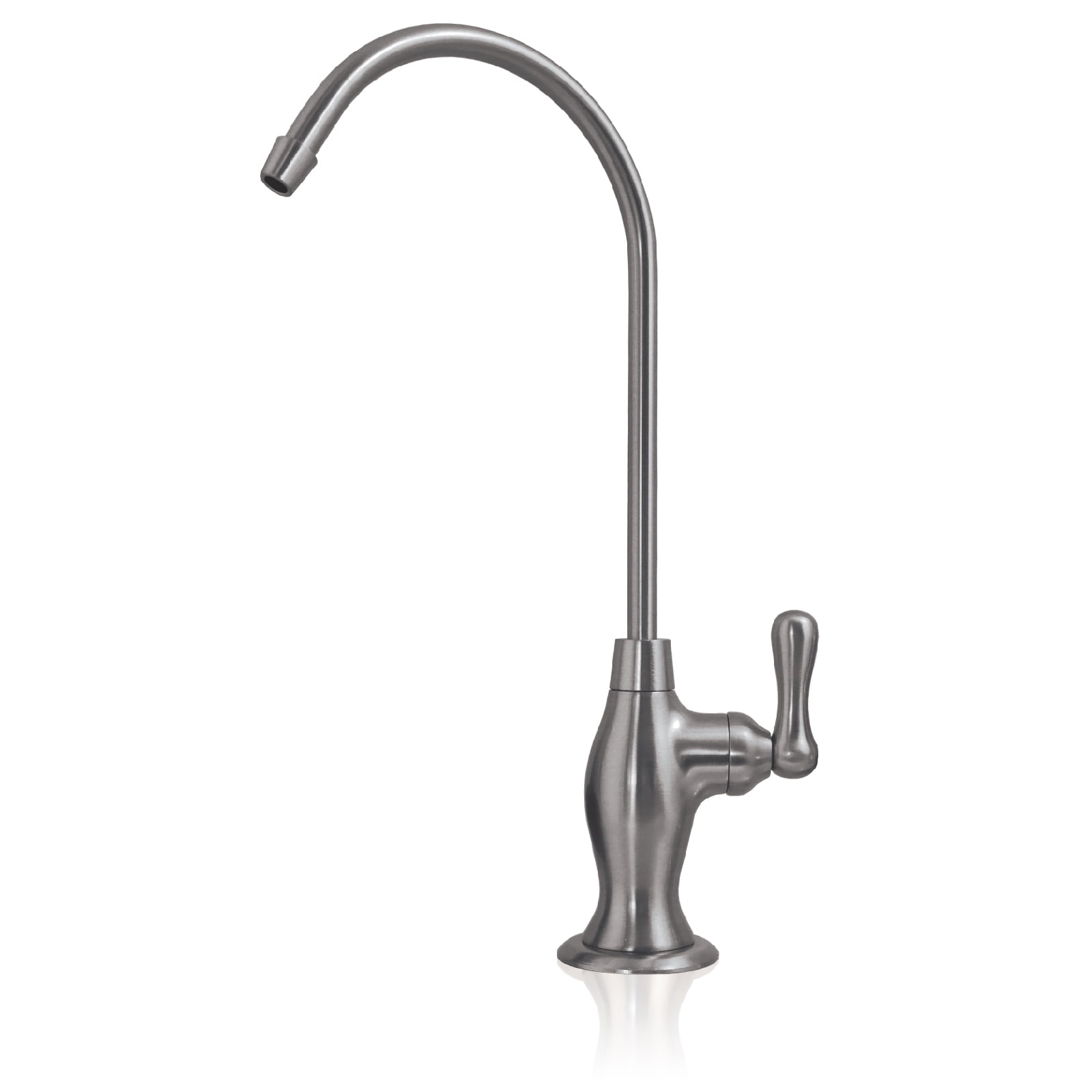 Express Water Deluxe Water Filter Faucet Brushed Nickel CokeShaped