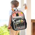 thumbnail image 7 of PVC Transparent Backpacks Clear Backpack for Travel and Outings Black Cat and Goldfish Bowl, 7 of 7