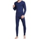 thumbnail image 1 of Guardurnaity Ropa interior térmica para hombre, ropa interior elástica de manga larga con cuello para invierno, ropa interior para Camisetas Azul Oscuro XL, 1 of 6