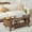 Walnut, variant on Fluted Coffee Table with Storage, Mid-Century Modern Coffee Table for Living Room with 2 Flip-Top Hidden Space, Oak