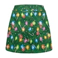 thumbnail image 6 of Yuyamidu Colorful Lights Skirts for Women Size XL Candy Canes High Waisted Stretchy Tennis Skort with Built-in Shorts Athletic Casual Golf Skort for Christmas, Green, 6 of 8