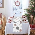 thumbnail image 4 of Winter Snowflakes Table Runner, Seasonal Christmas Holiday Table Runner for Kitchen Home Decor, 13x72 Inch Winter Snowflake Table Decoration for Home Party Décor, 4 of 6