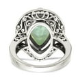 thumbnail image 6 of Shey Couture Sterling Silver with 14K Accent Antiqued Diamond and Pear Shaped Green Quartz Ring, 6 of 7