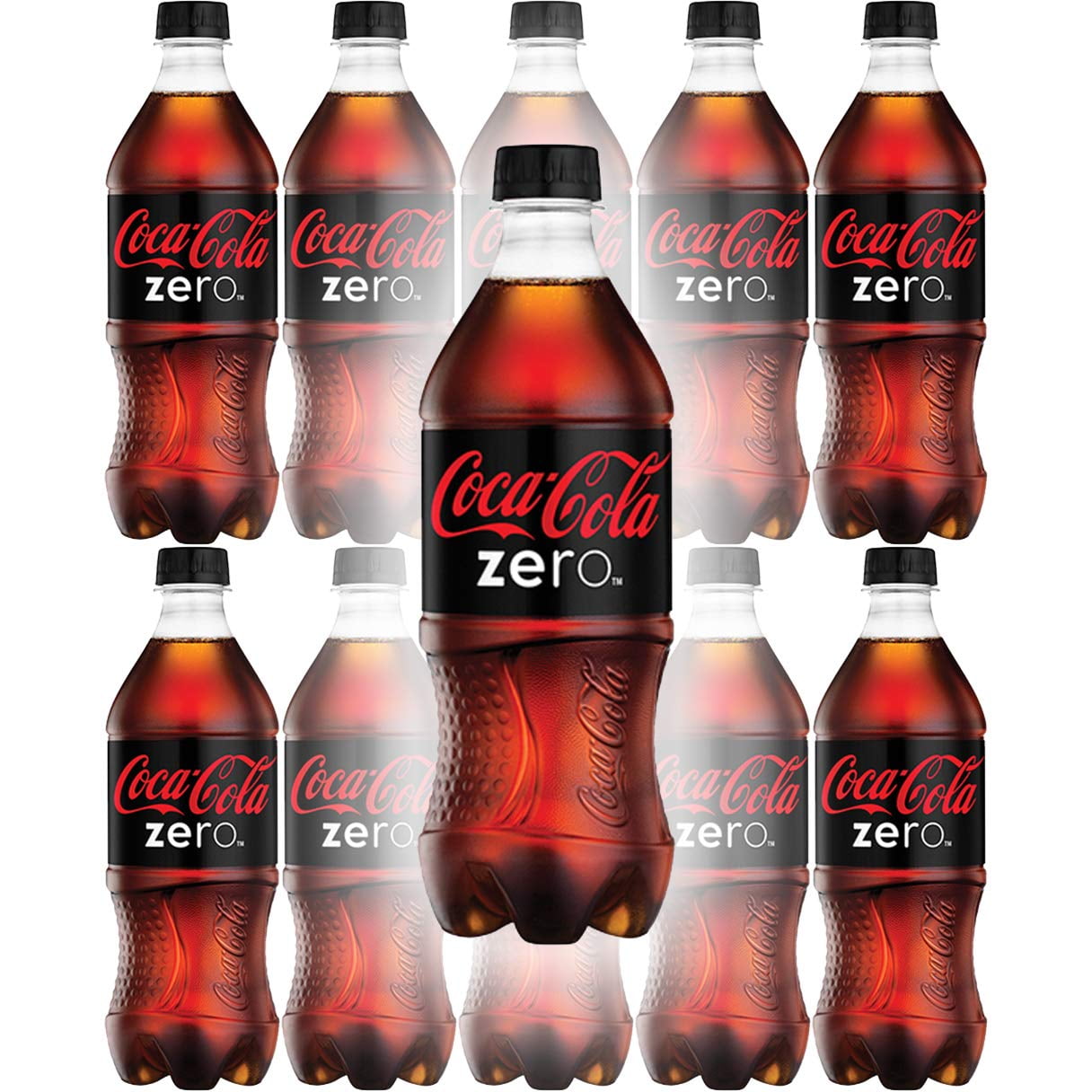 CocaCola Zero Sugar, 20 Fl Oz Bottle (Pack of 10, Total