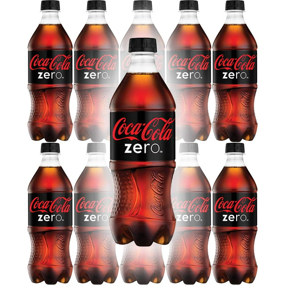 CocaCola Zero Sugar, 20 Fl Oz Bottle (Pack of 12, Total of 240 Oz