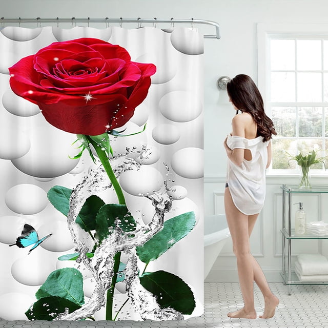 Cqxid Shower Curtain Under $10 Shower Curtain 70x70 Inch With 12 Plastic Hooks Waterproof Shower Curtain Bathroom Heavy Side Shower Curtain Machine Washable Quick Dry