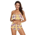 thumbnail image 2 of Ckdifva Pixel Unicorns Womens High Waisted Bikini Set Two Piece Swimsuit Bathing Suits, 2 of 5